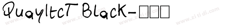 QuayItcT Black字体转换